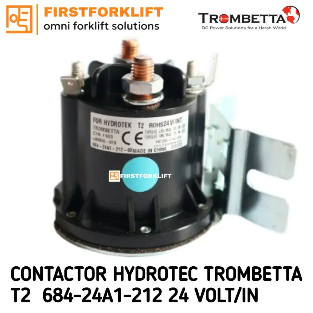DC Contactor Hydrotec Trombetta T2 ROHS 24 Volt 684-24A1-212