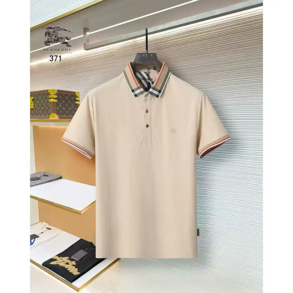 KAOS KERAH BURBERRY MEN'S POLO SHIRT BRANDED IMPORT