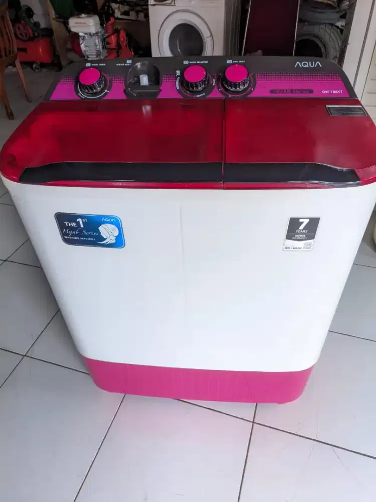 MESIN CUCI AQUA 90% SEPERTI BARU