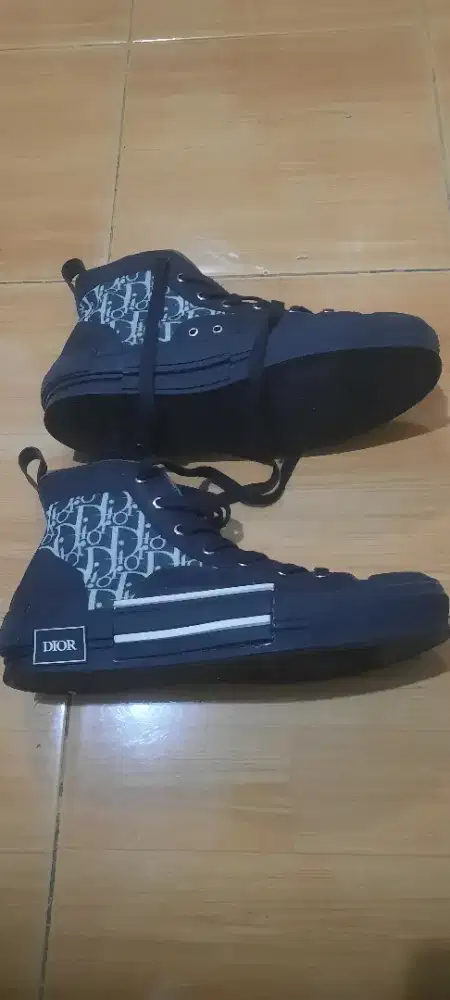 Dior B23 Oblique High-Top Sneakers - Black