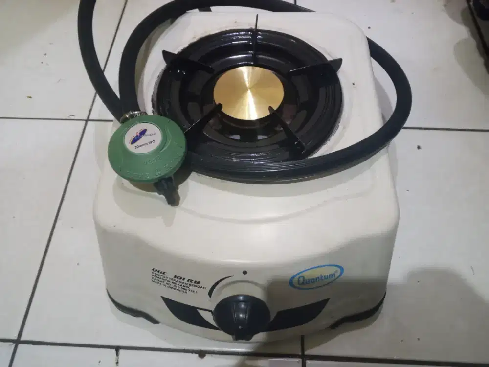 Kompor gas Quantum 1 tungku + selang regulator