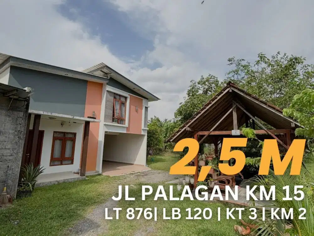 Jual Rumah Jalan Palagan Km 15 View Sawah Gunung Harga BU