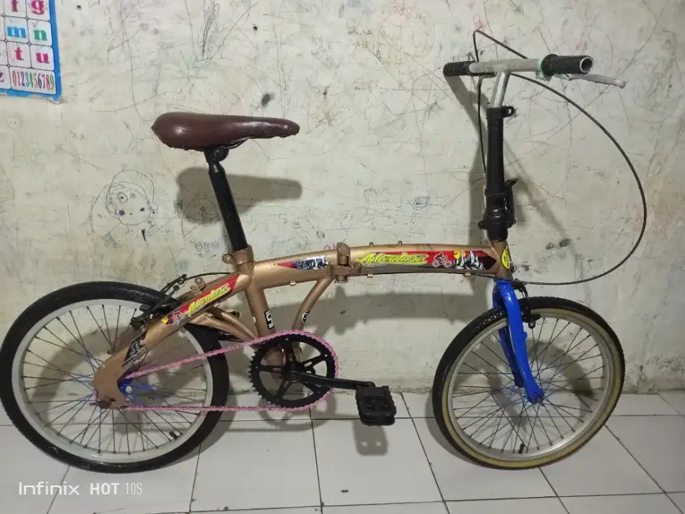 SEPEDA LIPAT UKURAN 20 (SINGLE SPEED) KOKOH SIAP PAKAI