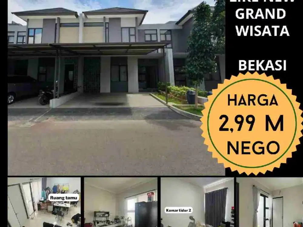 Dijual rumah rapi 2 lantai di cluster fav Grand Wisata Bekasi