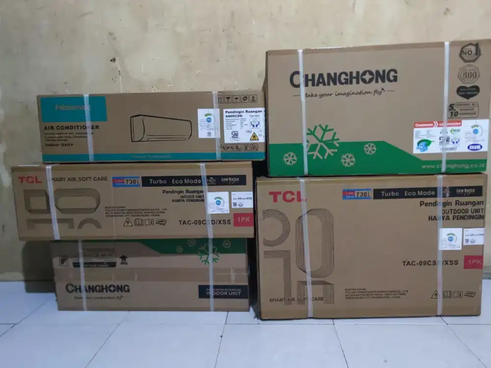 AC baru TCL, Hisense, canghong di jamin dingin