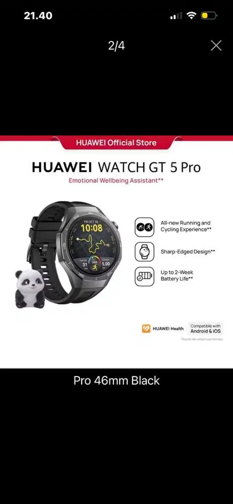 Di jual jam tangan huawei gt pro 5