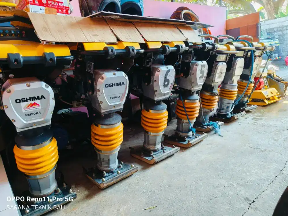 Stamper. Genset. Vibrator. Jack hammer/dril. Trowel. Coring. Alkon