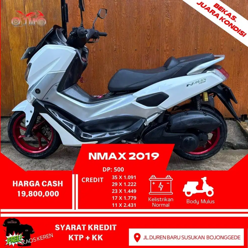 YAMAHA NMAX TAHUN 2019 SURAT LENGKAP PAJAK ON, BISA PAKE SPAYLATER DLL