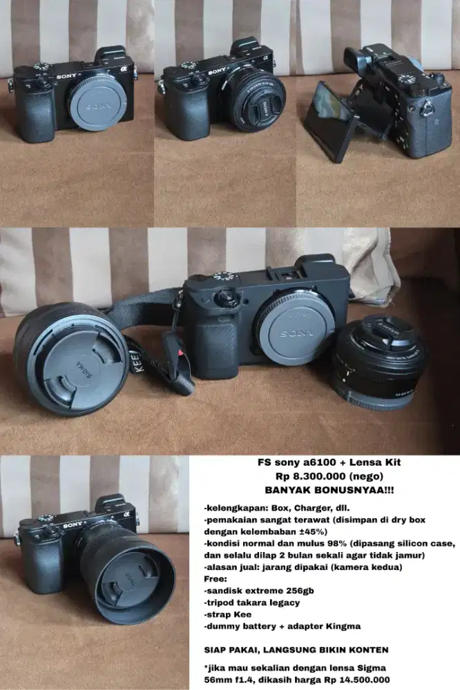 FS Sony a6100+Lensa kit
