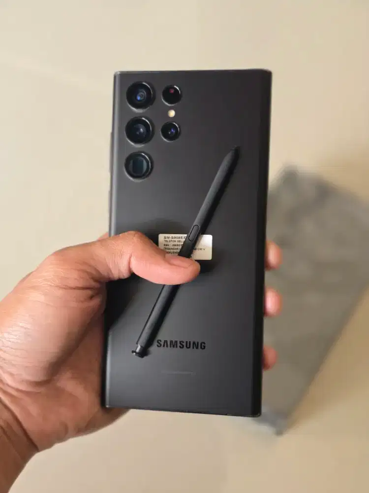 Samsung S22 Ultra 12/256GB Resmi Sein Black Lengkap