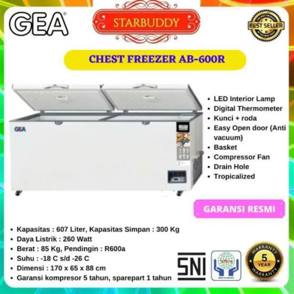 CHEST FREEZER GEA AB-600-R