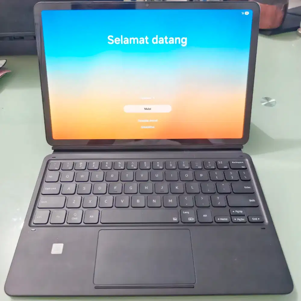 Samsung Tab S8 5G Mulus Ex Sein + Keyboard Trackpad + SPen Lengkap Dus