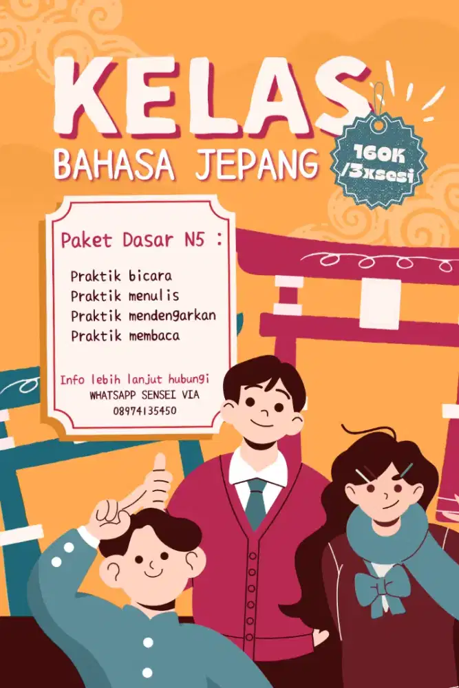 Kursus online dasar bahasa jepang