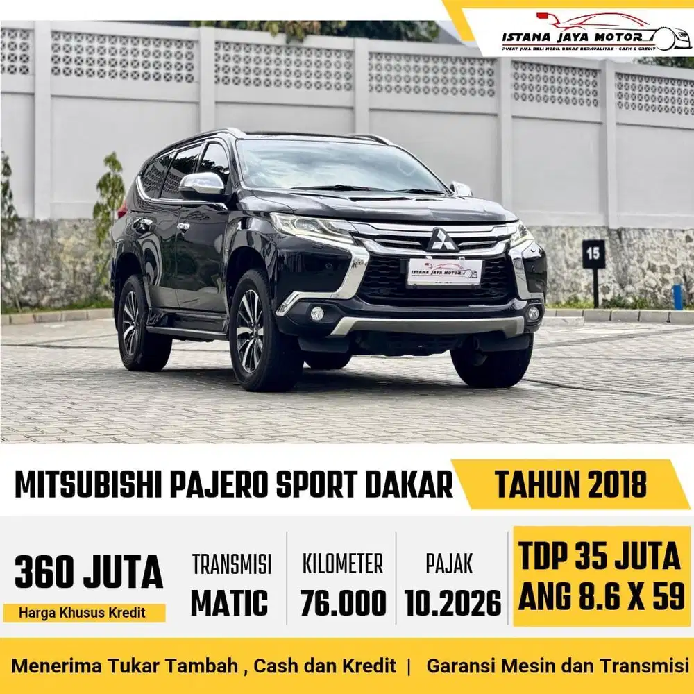 TANGAN 1 Mitsubishi Pajero Sport Dakar 2.4 Diesel AT 2018