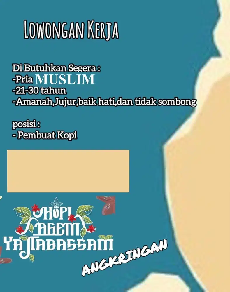 Asisten pembuat kopi