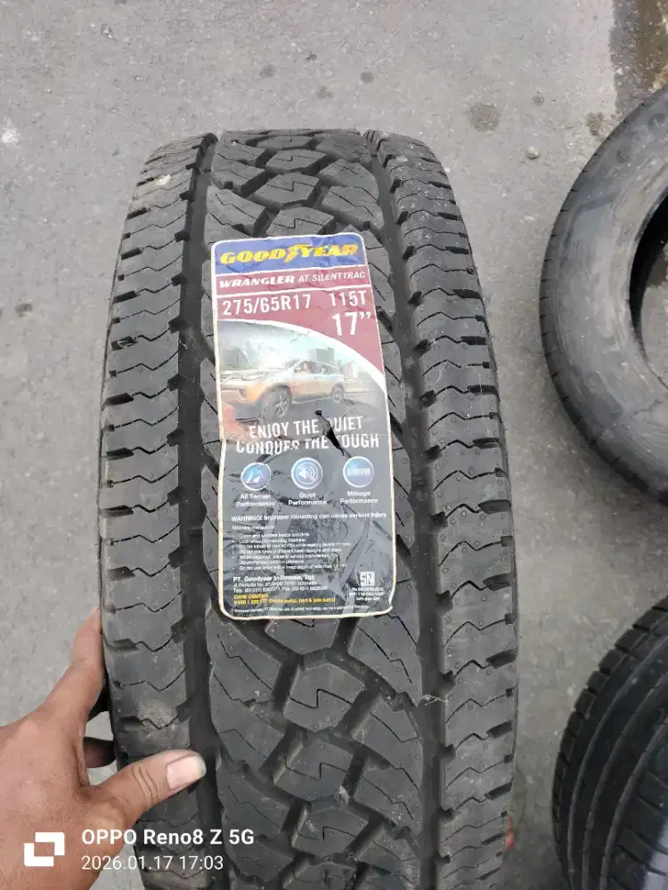 Jual ban mrek Goodyear Wrangler 275 65 R17 nik 2022 stok lama baru