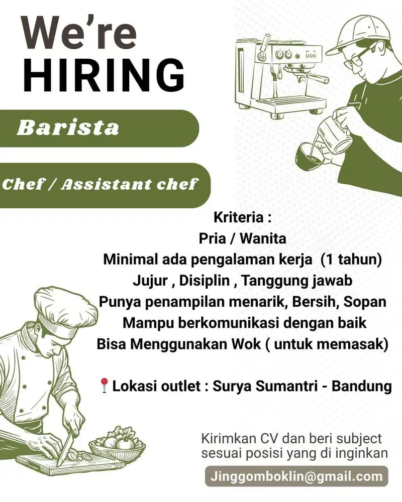 Lowongan Kerja Barista