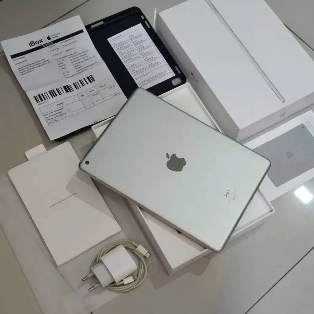 Apple IPAD GEN 9 IBOX 10.2Inch 64GB Fullset Nota ada Silver