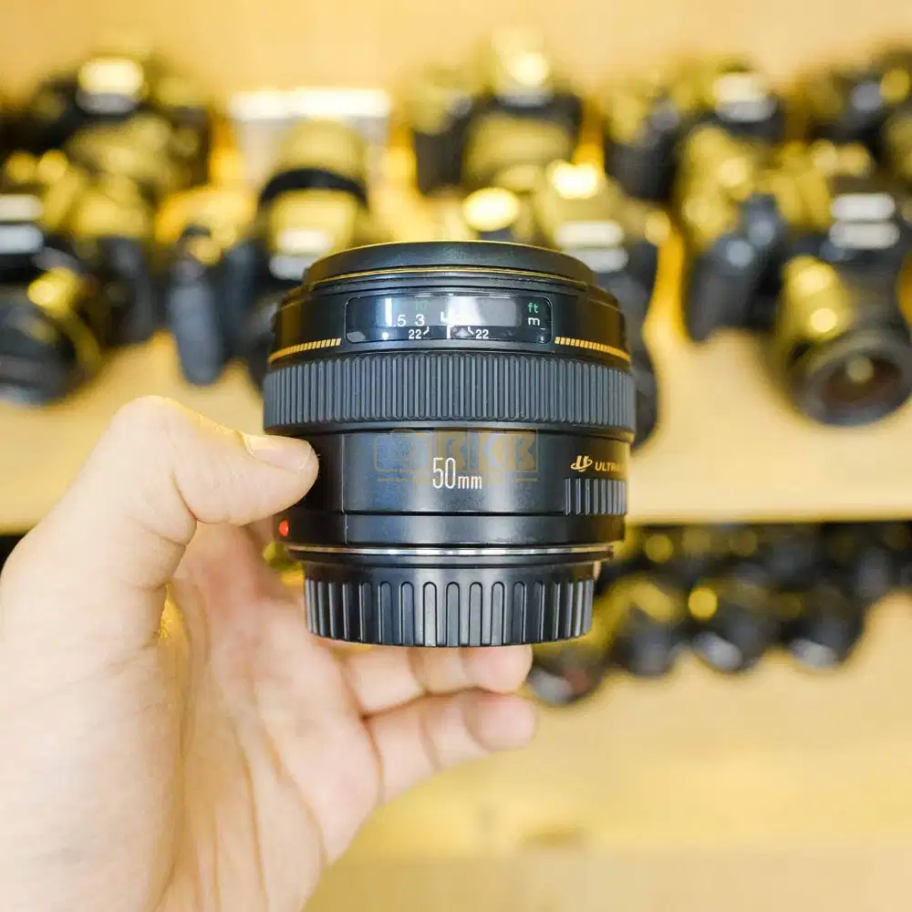 Lensa Canon 50mm 1.4 Ultrasonic No Box Mulus
