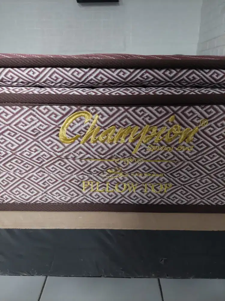 Kasur springbed champion pillow top 160 x 200