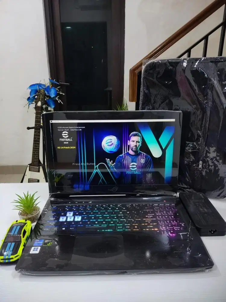 Lotop gaming Asus Rog Strix Core i7 Ram 16gb Ssd Dual Vga Siap Pakai