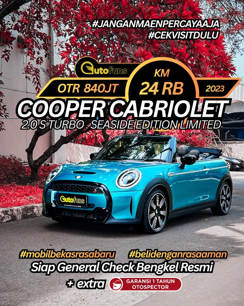 Km 36 Rb Mini Cabrio 2.0 S 2017 Coopers Cabriolet Convertible 2016