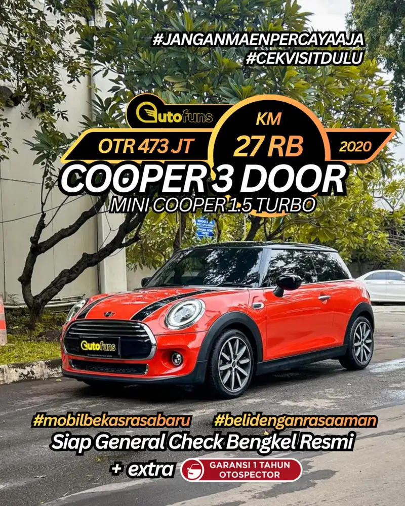 Km 27 Rb Mini Cooper 1.5 2021 Coopers 2.0 2door 3door 5door jcw cabrio