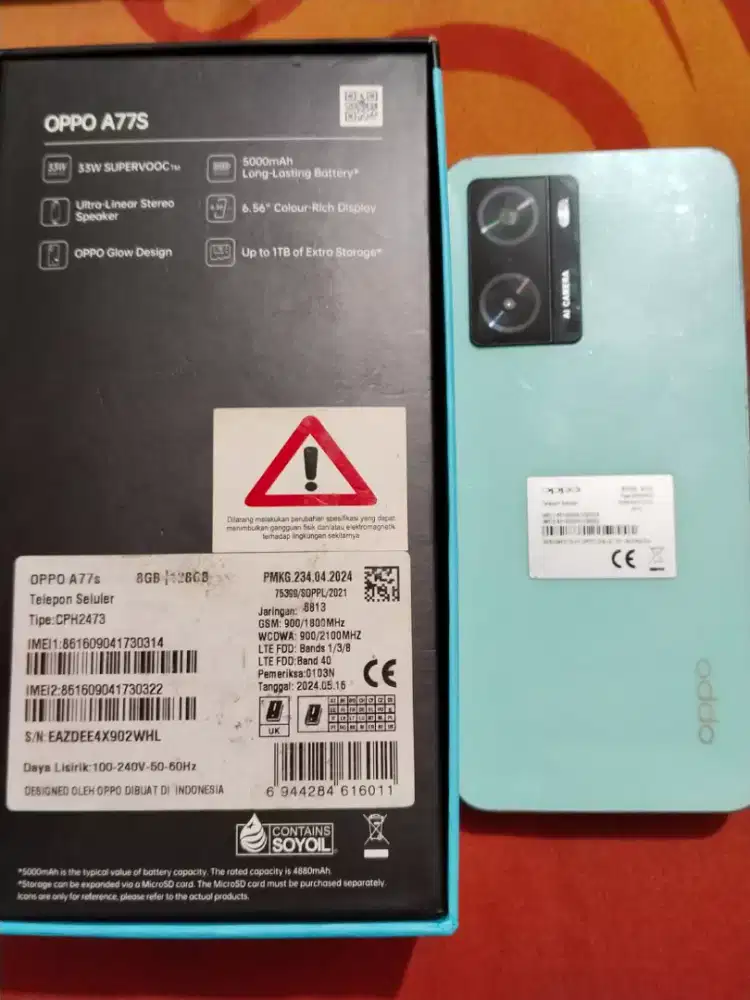 OPPO A77S Muluss normal