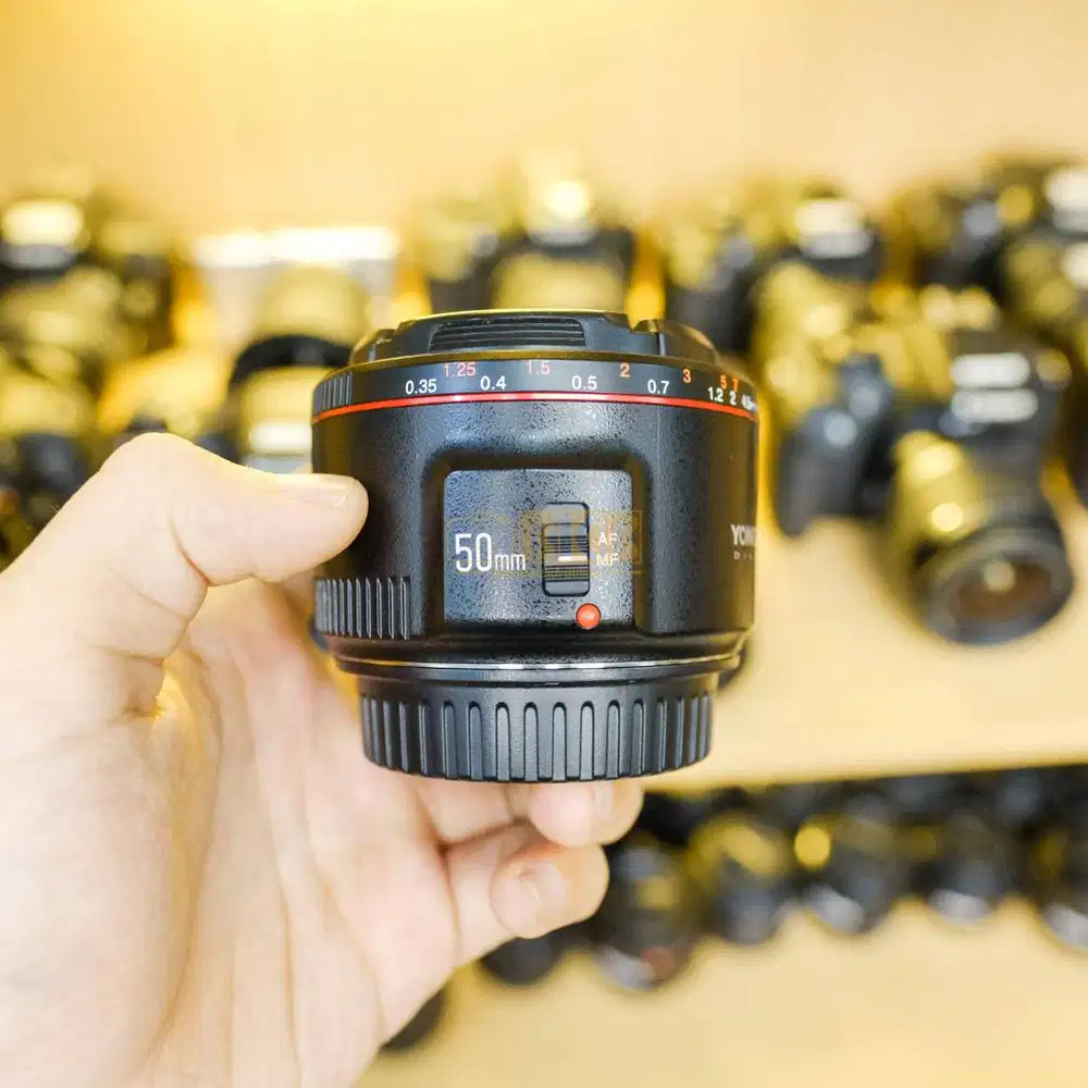 Lensa Yongnuo 50mm 1.8 II For Canon No Box Mulus