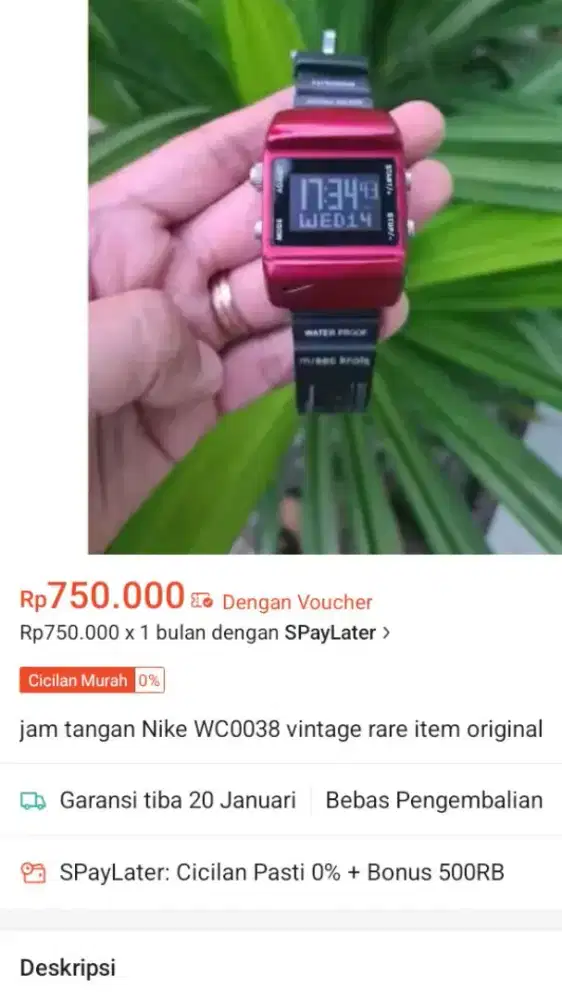 Rare Vintage Jam Nike WC 0038