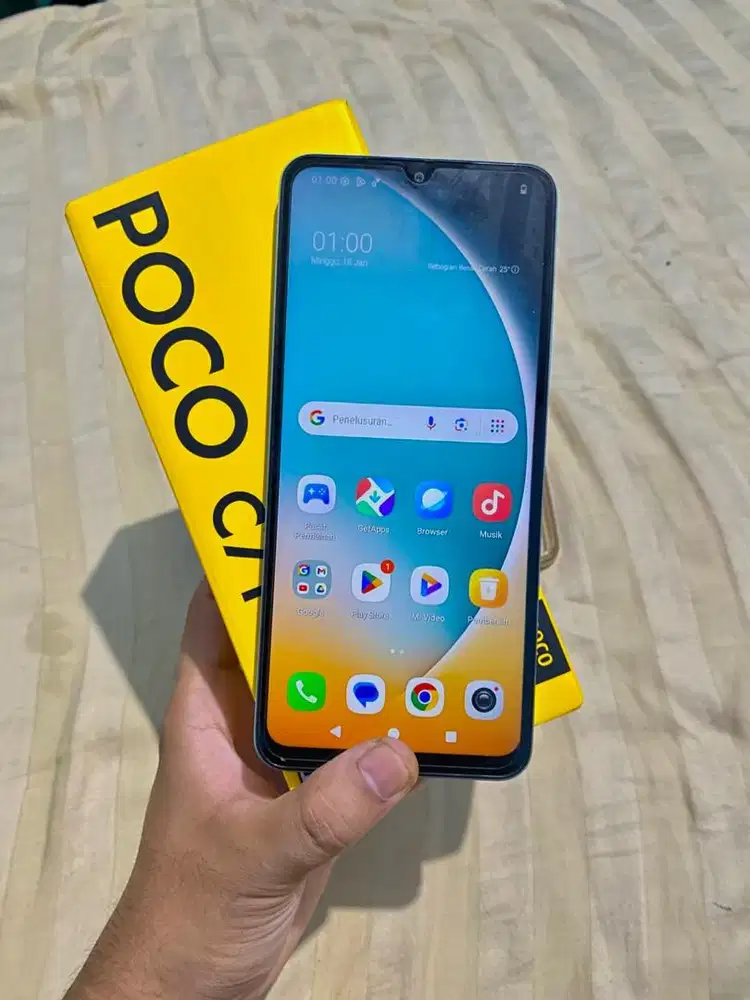 POCO C71 LENGKAP 4+4/128