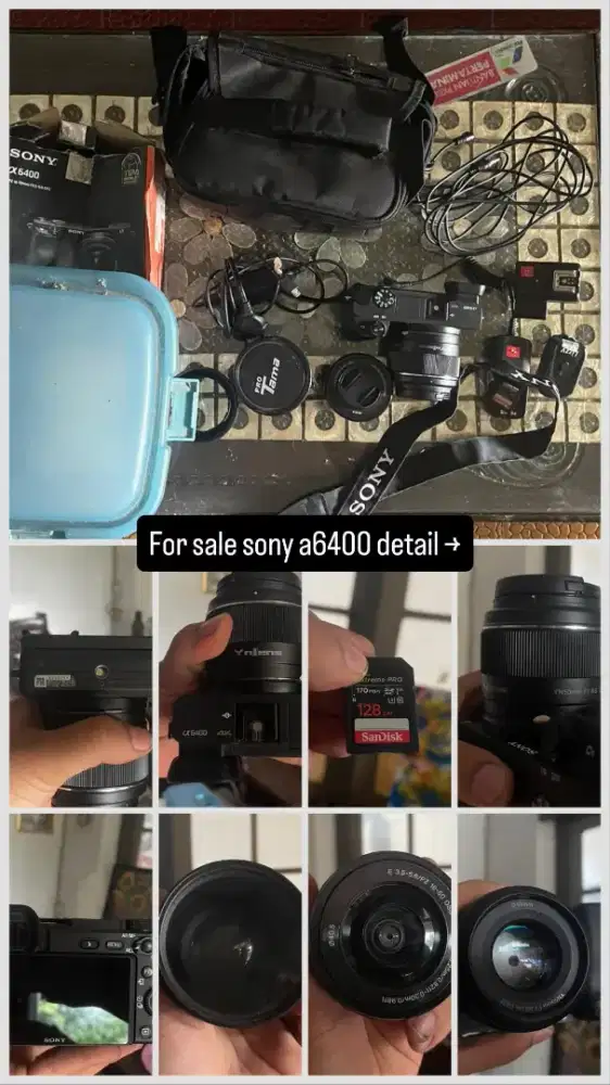 Sony a6400 + flash studio tronic