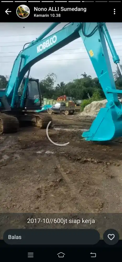 Excavator Kobelko 200-10 tahun 2017