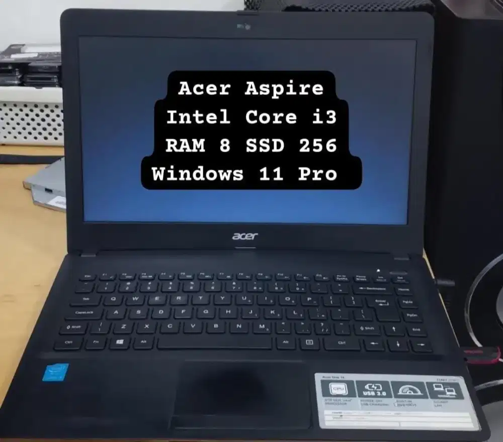 Acer Aspire Core i3 5005 Intel HD Graphics RAM 8 SSD 256 Win 11 Pro