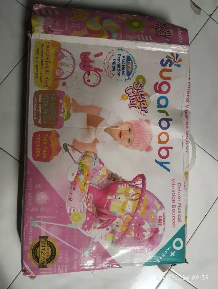 Bouncer bayi pink
