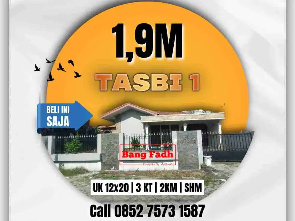 Rumah dijual Dekat Lapangan golf Tasbi 1 / tasbih 1