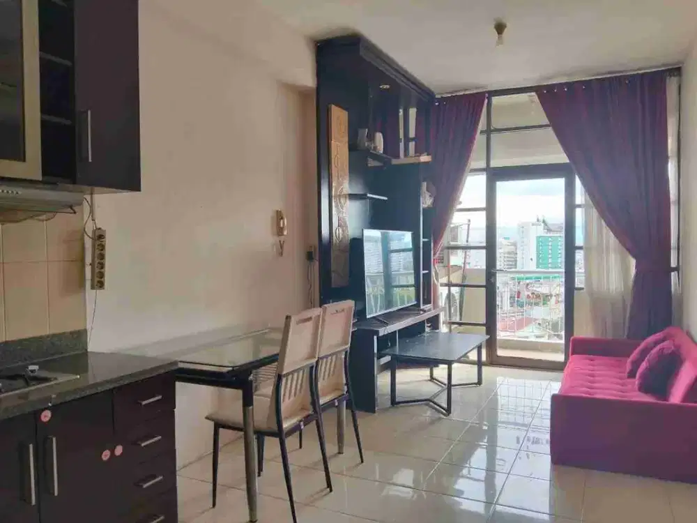 Disewakan cepat Apartemen Salemba Residen Jkt Pusat 2 BR 53 M2 Rp 45 JT / thn