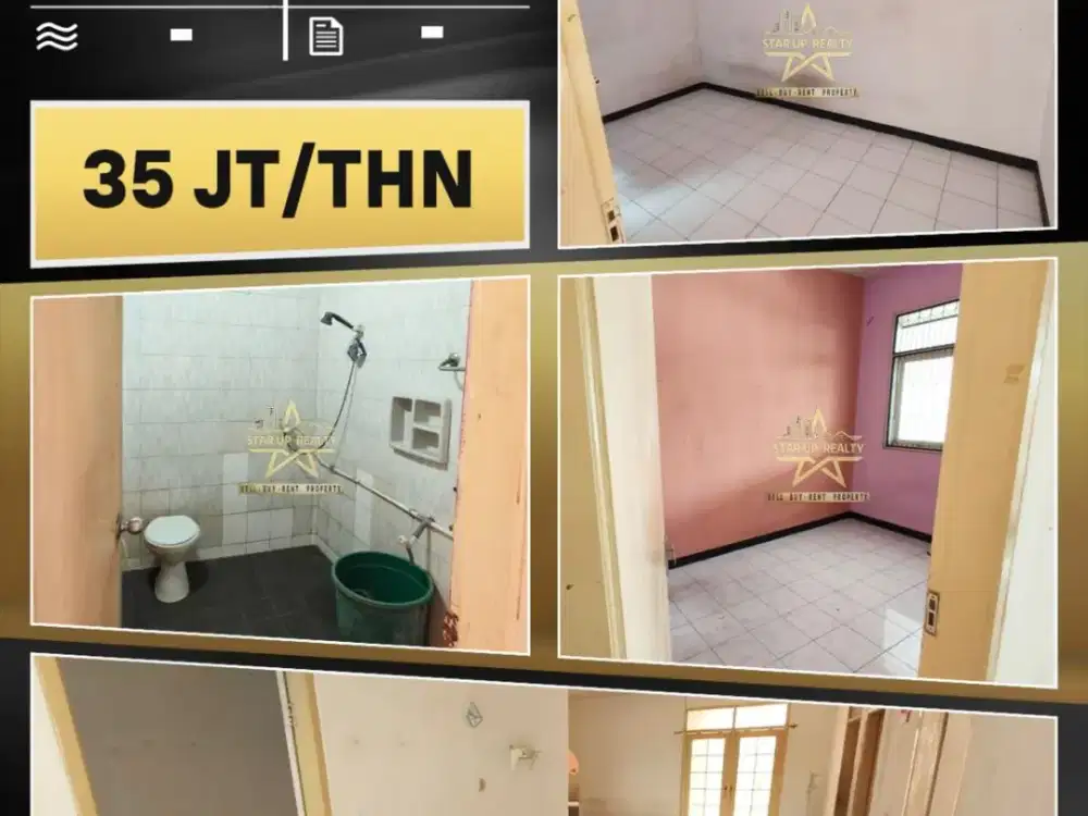 35 jt disewakan rumah siap huni di taman kopo indah 1 TKI 1 dengan  3 kamar tidur dan 1 kamar mandi