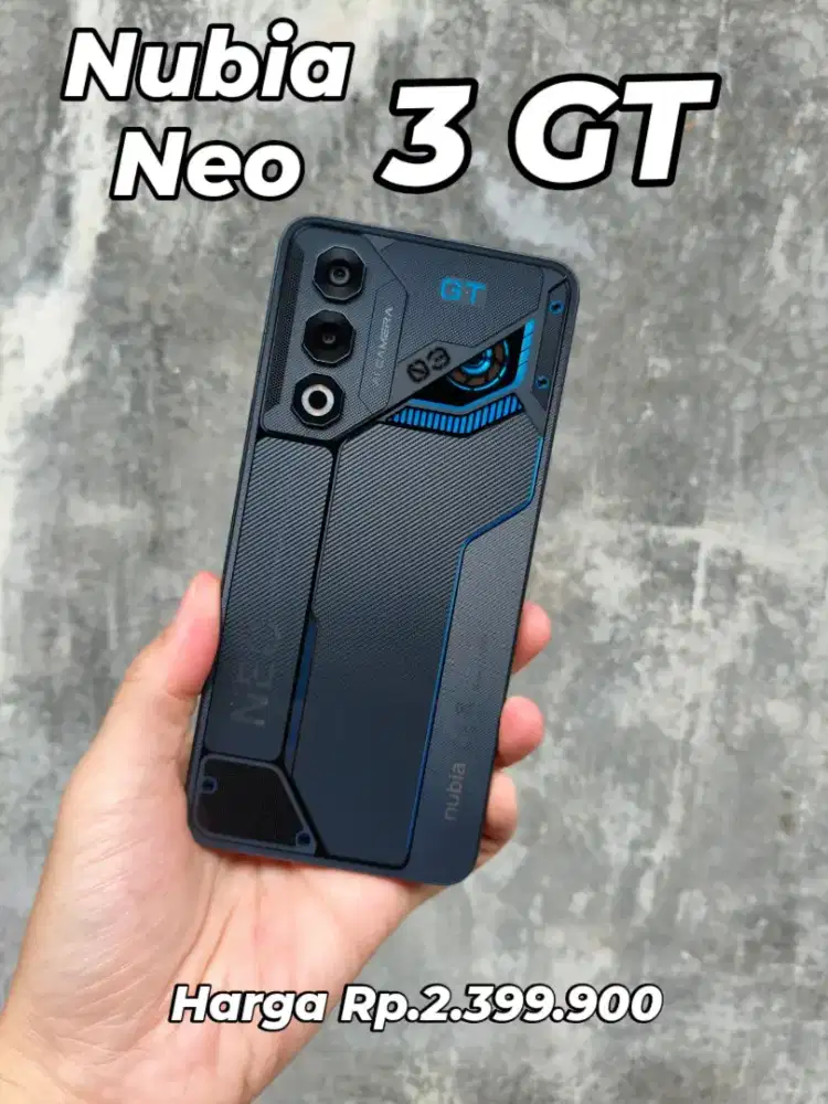 Nubia Neo 3 GT 8/256GB Hitam Gaming Phone ROG Lite