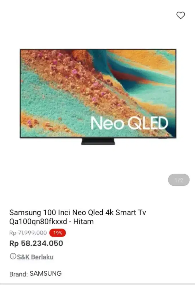 Promo tv samsung 100 inc smart tv