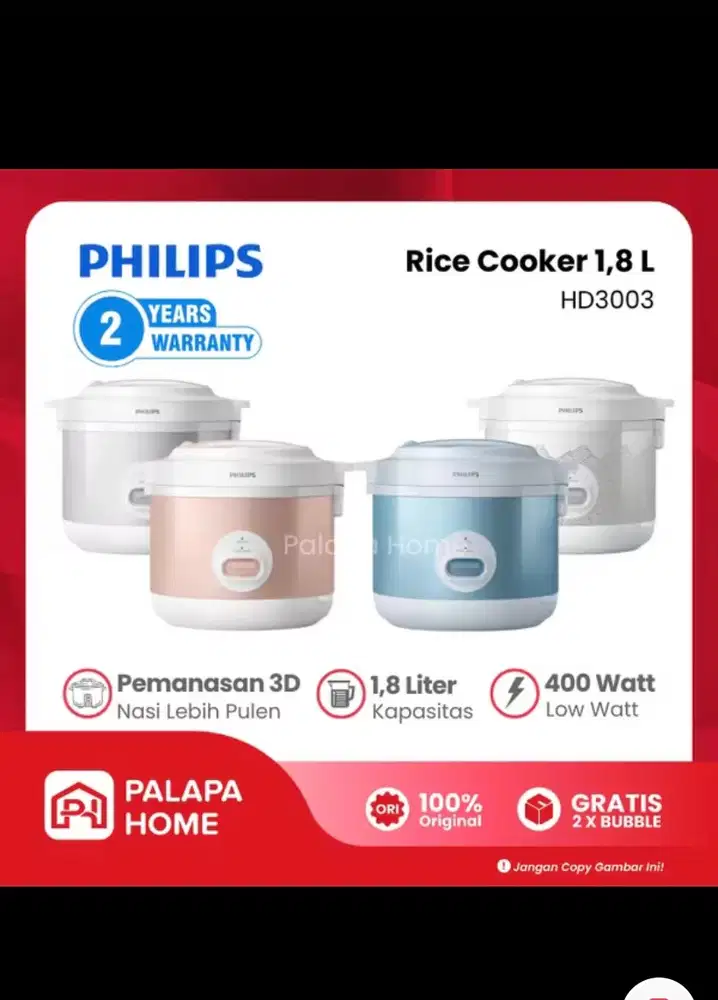 philips rice cooker 1,8 L