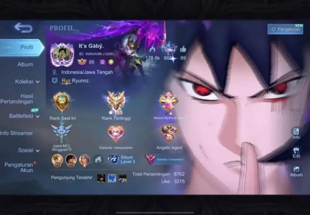 Akun Game Mobile Legends boleh Nego