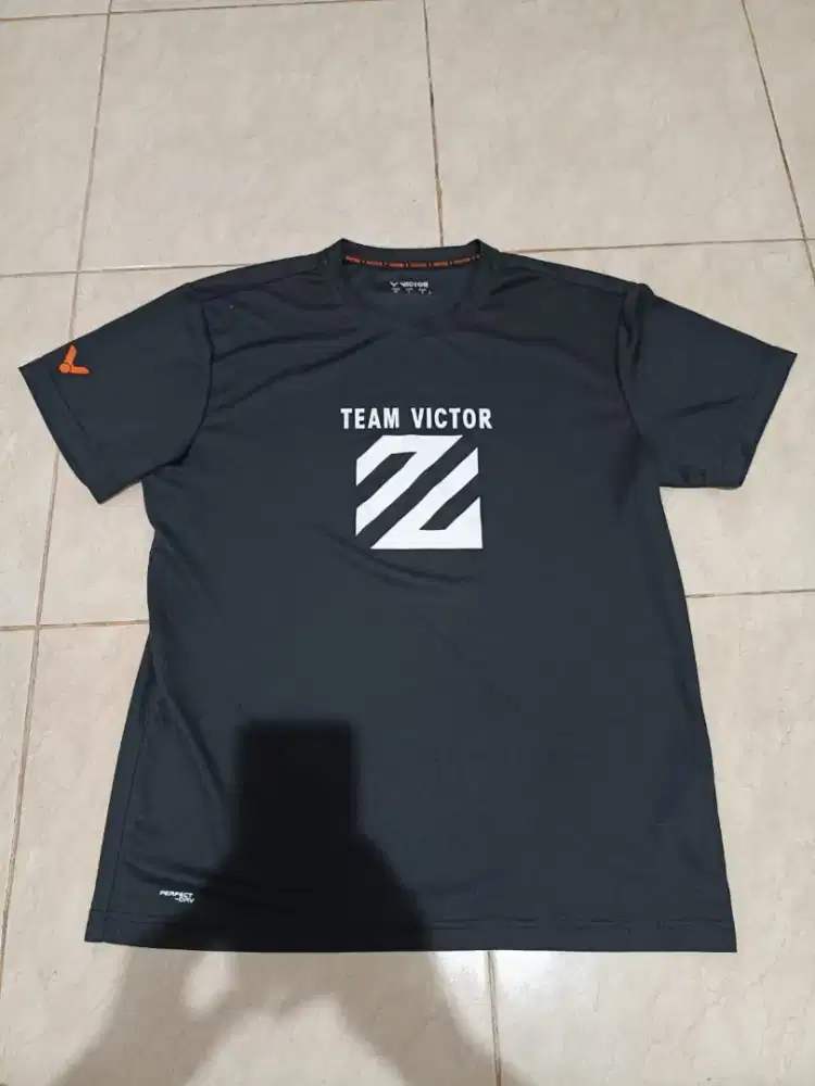 Kaos Badminton Victor Dragon Ball Z dan LZJ Size XL Masih Gresh