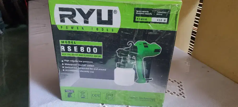 RYU Spray Gun RSE800 belum pernah pakai