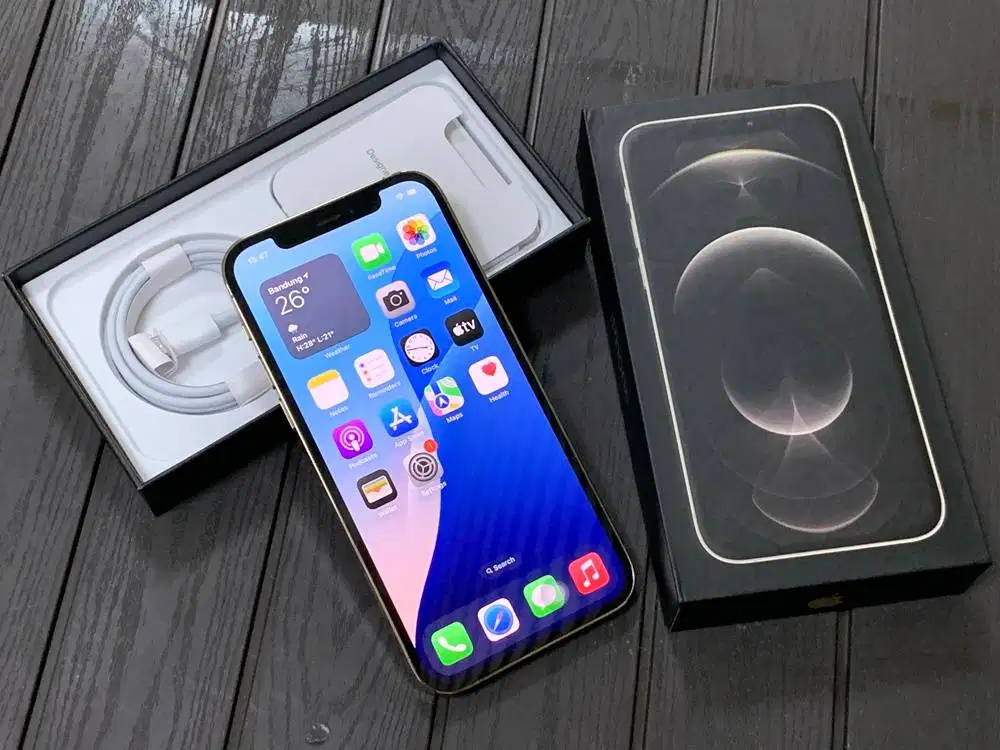 iPhone 12 Pro 128gb Gold iBox Mulus Fullset Original