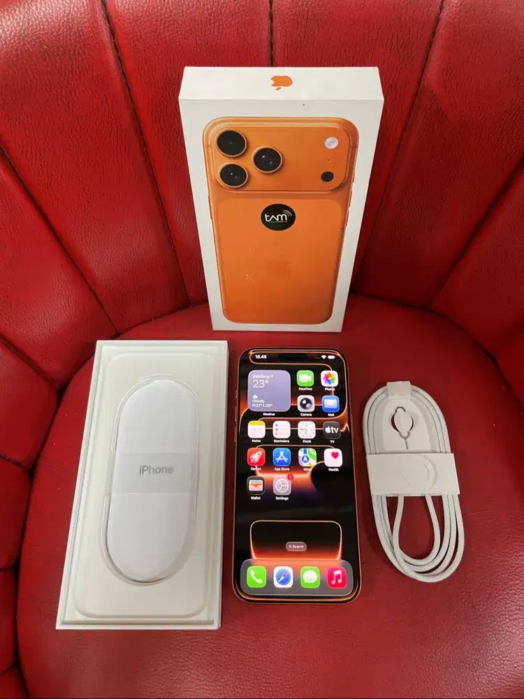 iPhone 17 Pro Max 256gb Cosmic Orange Garansi iBox Aktif Fullset Ori