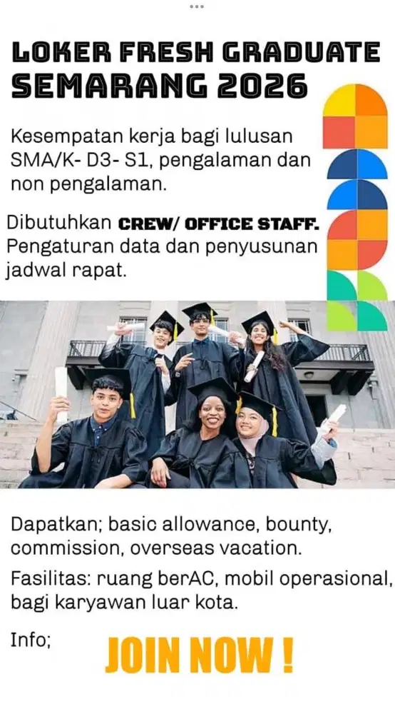 Loker Januari 2026 (SMA/K- D3- S1)