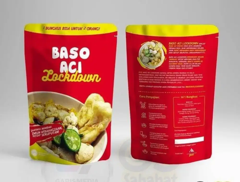 Cetak kemasan pouch dan dus dusan