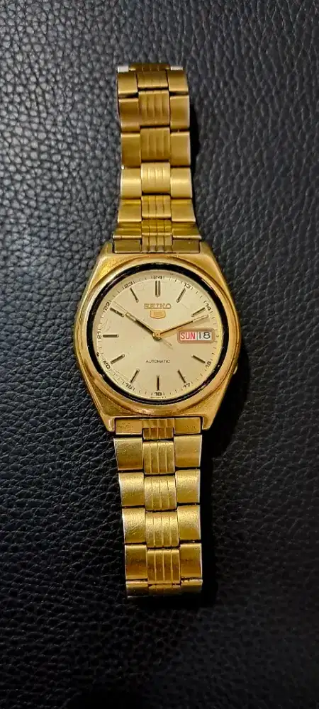 Jam SEIKO 5 Automatic Gold Original