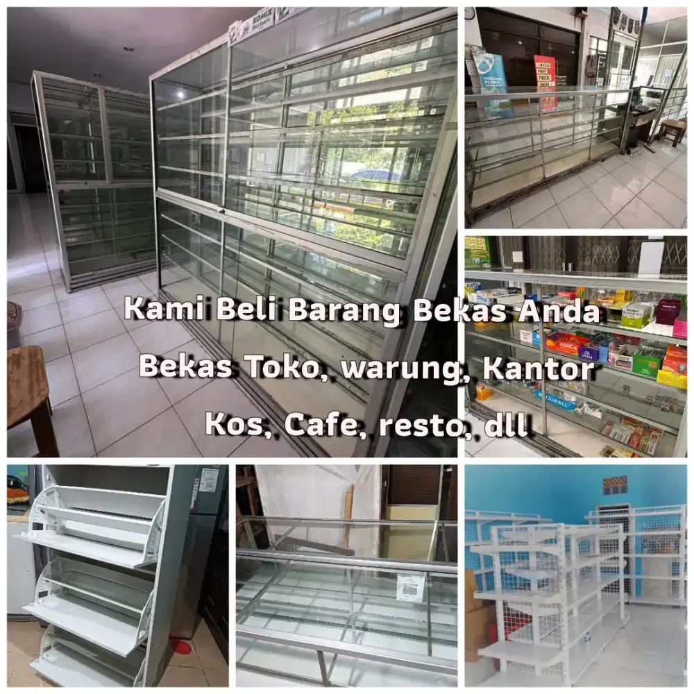 Kami Beli Terus Barkas Etalase dan Rak toko anda